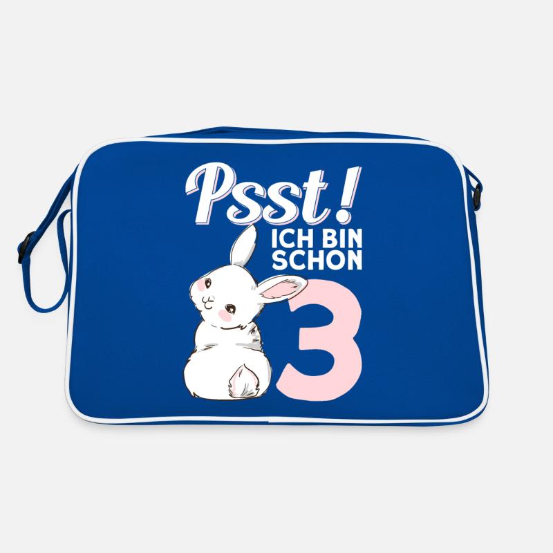Kindergeburtstag Mädchen 3. Geburtstag Retro Tasche