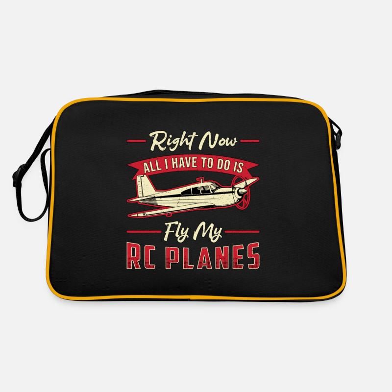 RC Modellflieger Modellflug Flugzeug RC Geschenk Retro Tasche