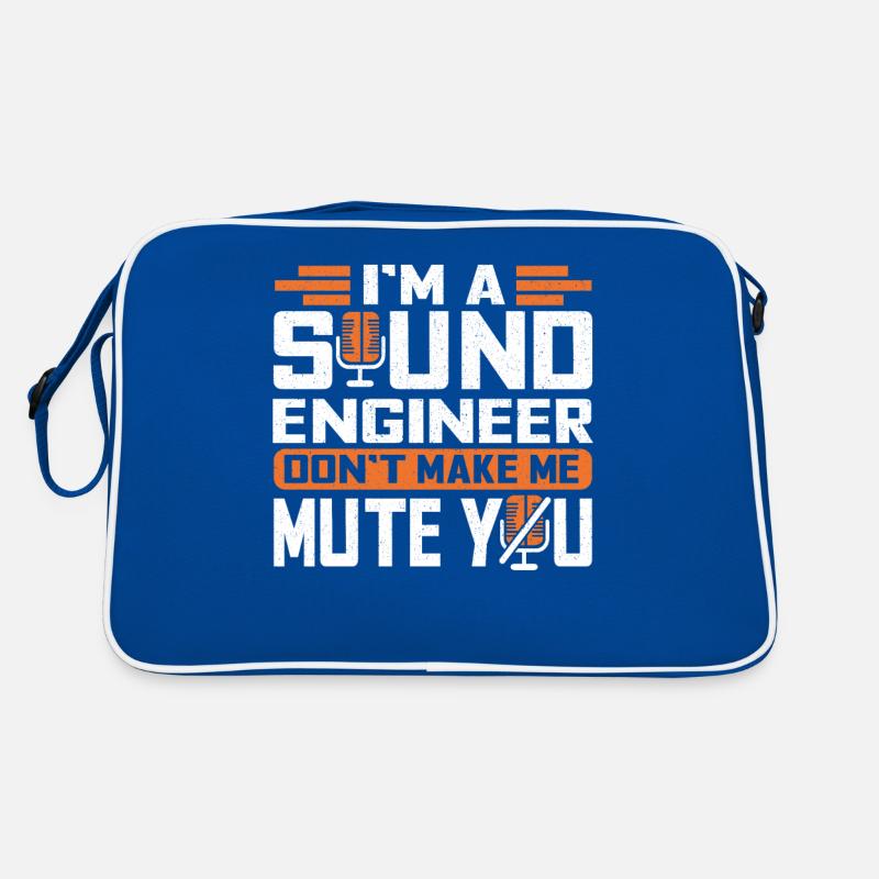 Tontechniker Sound Audio Engineer Retro Tasche