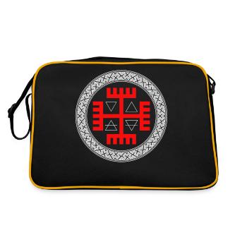 Symbole slave ancien de la conception de la protection - Sac Retro - noir/or - Dos