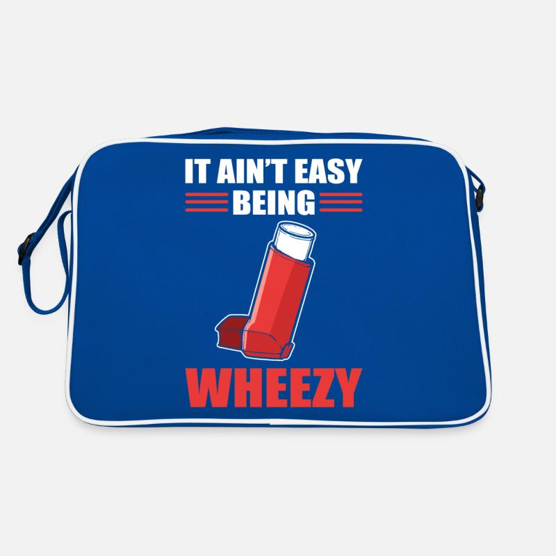 It Ain't Easy Being Wheezy Inhaler Asthmatic Retro Bag