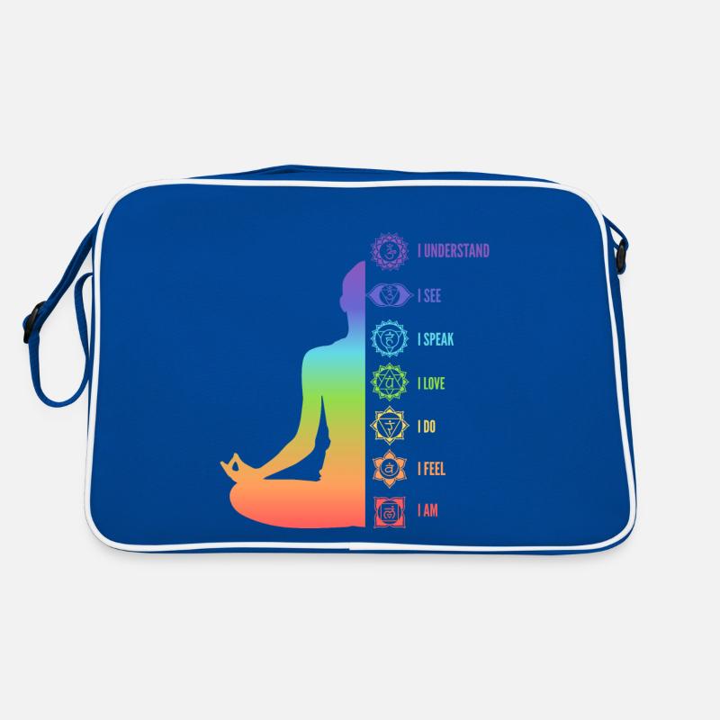 Chakra Energy Alignment Meditation Design Retro Bag