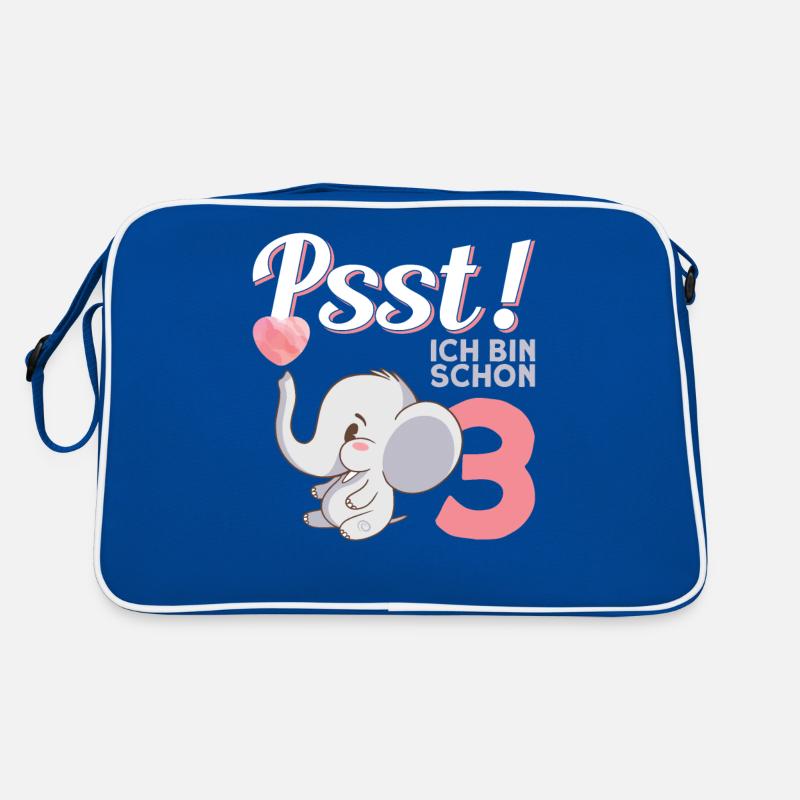 Mädchen Kindergeburtstag 3. Geburtstag Retro Tasche