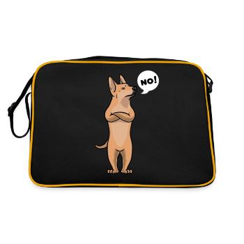 Stubborn Carolina Dog Dog - Retro Bag - black/gold - Back