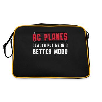 RC Model Airplane Model Airplane Gift - Retro Bag - black/gold - Back