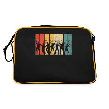 Rétro danseur danseur vintage danse - Sac Retro - noir/or - Dos