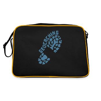 Geocaching empreinte chaussures - Sac Retro - noir/or - Dos