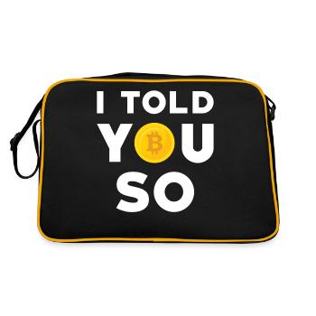 Bitcoin - Sac Retro - noir/or - Dos