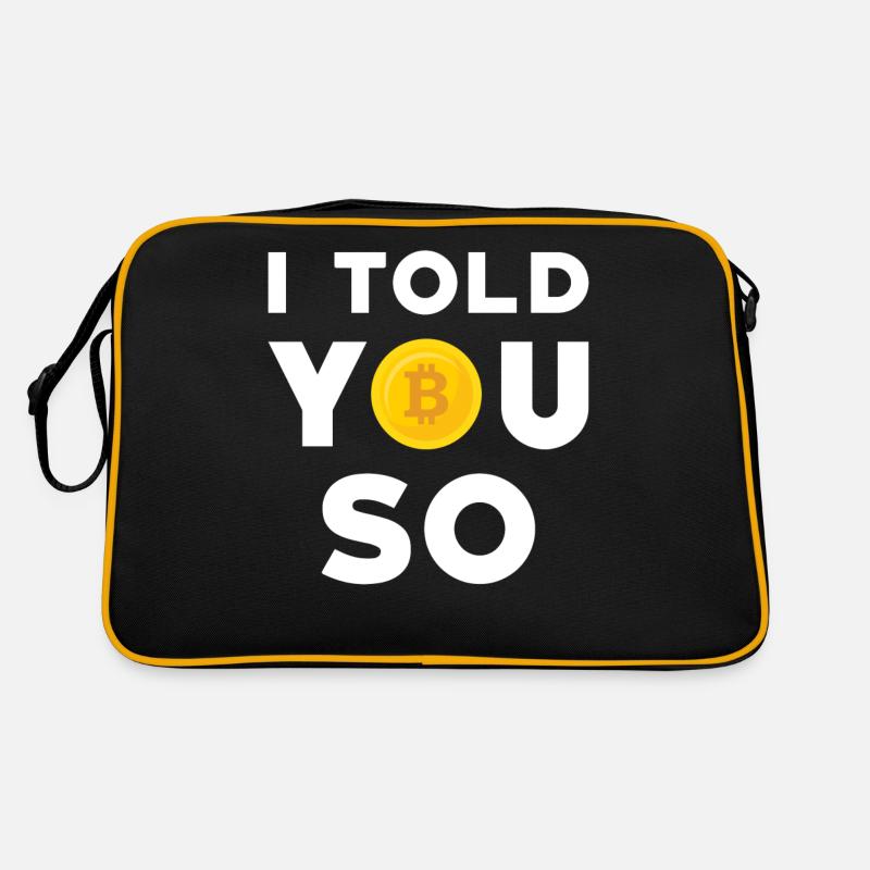 Bitcoin - Sac Retro - noir/or