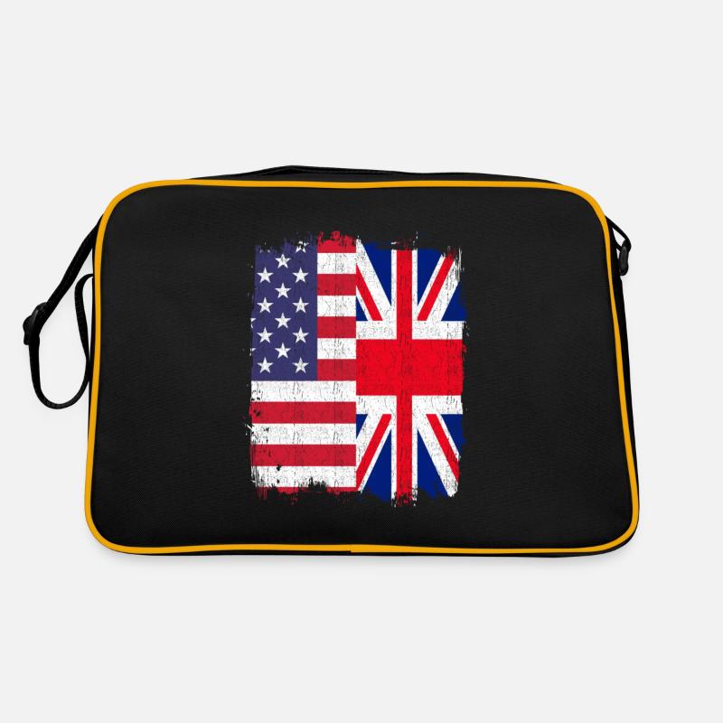 UK USA Flag Retro Bag