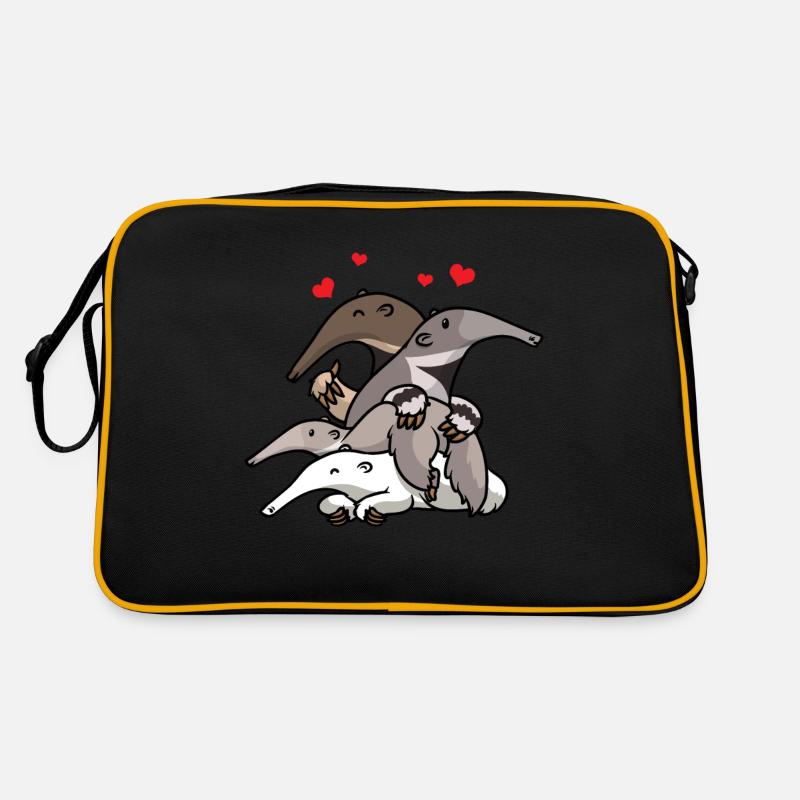 anteater - Retro Bag - black/gold
