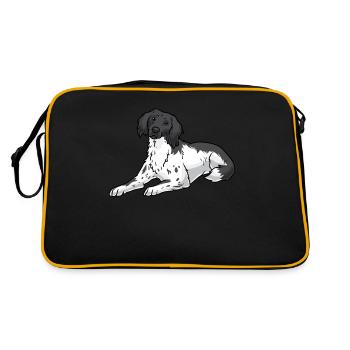 Grand Münsterländer - Sac Retro - noir/or - Dos