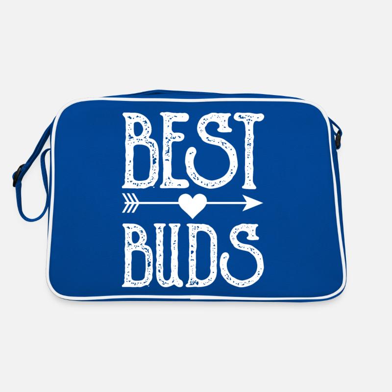 Best Buds Bester Freund Freundschaft Sprüche Retro Tasche