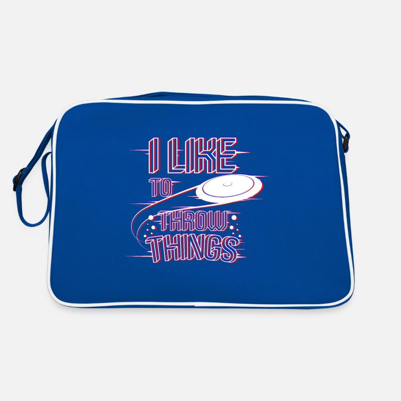 Frisbee throw things Retro Bag