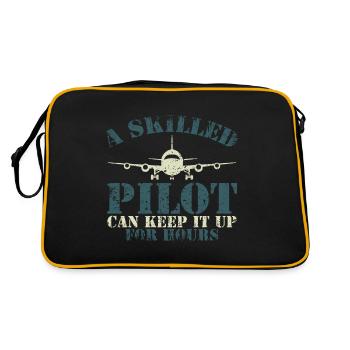 The pilot - Retro Bag - black/gold - Back