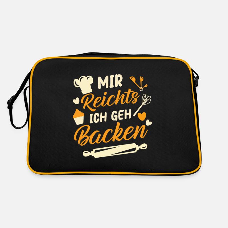 Schöner Konditor Spruch, Bäcker Geschenk Retro Tasche