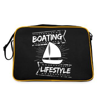 Boot Regatta . Bateau à moteur yacht à moteur . Yacht Voile - Sac Retro - noir/or - Dos