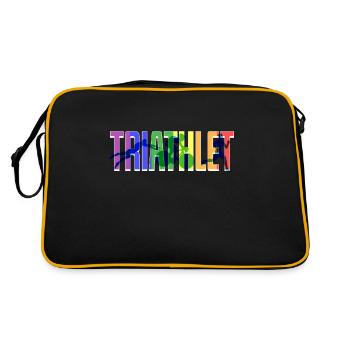 Triathlète Lgbt - Sac Retro - noir/or - Dos