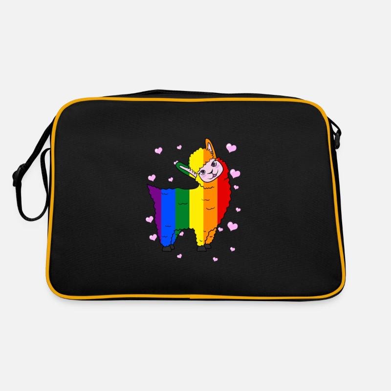 Lgbt Lama Retro Tasche