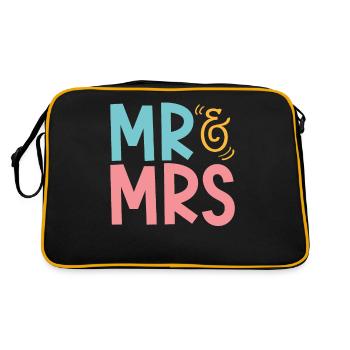 Mr & Mrs Mariage - Sac Retro - noir/or - Dos