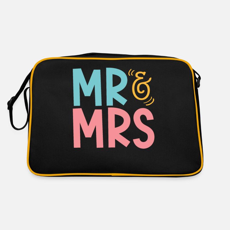 Mr & Mrs Wedding Retro Bag