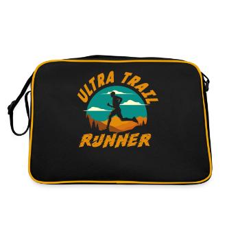 Ultra Trail Running Humour Coureur Trail Runner - Sac Retro - noir/or - Dos
