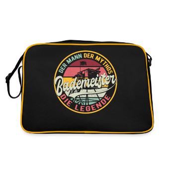 Maître nageur maître-nageur - Sac Retro - noir/or - Dos