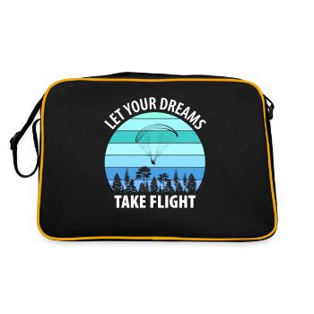 Paragliding Gleitschirm Paragleiter Paraglider - Retro Bag - black/gold - Back