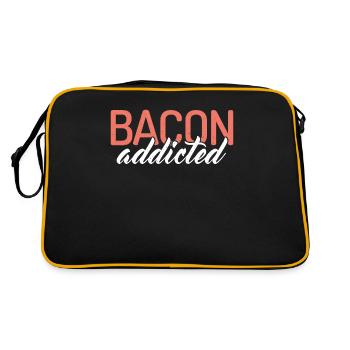 Bacon addicted - Sac Retro - noir/or - Dos