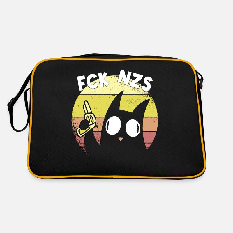 Links Linke Antifaschist Katze Geschenk Retro Tasche