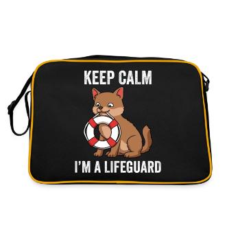 Dans le cadeau de sauveteur A Lifeguard - Sac Retro - noir/or - Dos
