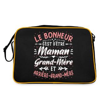 Arrière-Grand-Mère - Sac Retro - noir/or - Dos