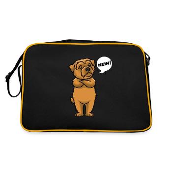 Sturer Norfolk Terrier - Sac Retro - noir/or - Dos