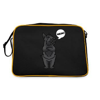 Stuer Scottish Terrier Chien - Sac Retro - noir/or - Dos