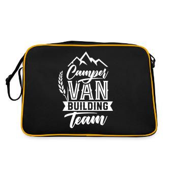 Campervan construire voiture de camping-car de l’équipe - Sac Retro - noir/or - Dos