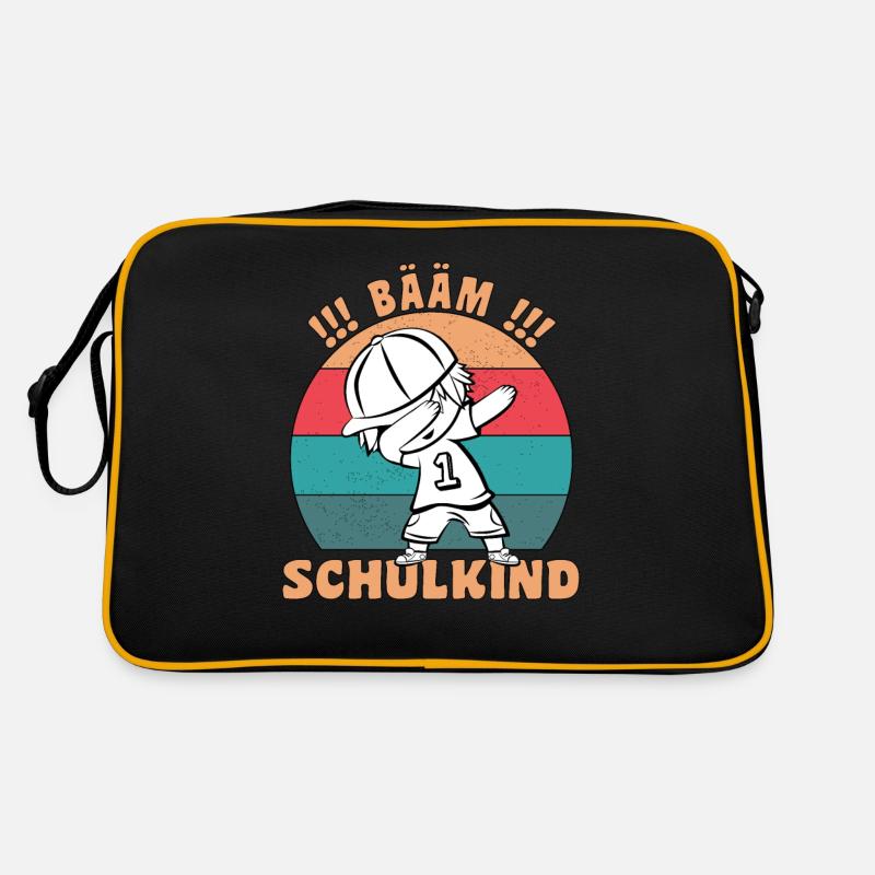 Schulkind 2021 1.Klasse Bääm Schulanfang Schule Retro Tasche