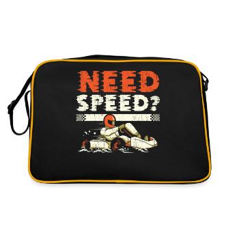 Besoin de Vitesse GoKart Kart Track Racing Kart - Sac Retro - noir/or - Dos