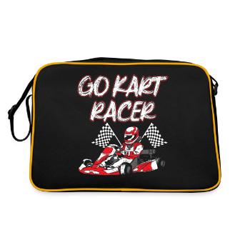 GoKart Racer Kartbahn Course - Sac Retro - noir/or - Dos