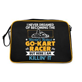 Chaud Gokart pilote Kartracing - Sac Retro - noir/or - Dos