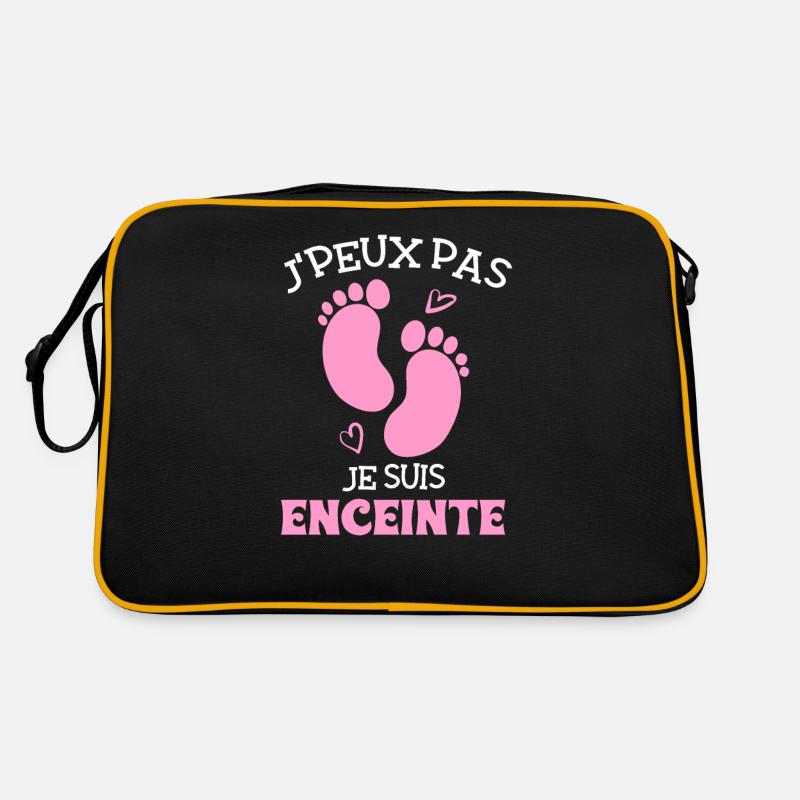 J'peux pas je suis enceinte Annonce Grossesse Cade Sac Retro