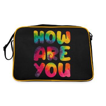 Le sort hippie How are you - Sac Retro - noir/or - Dos