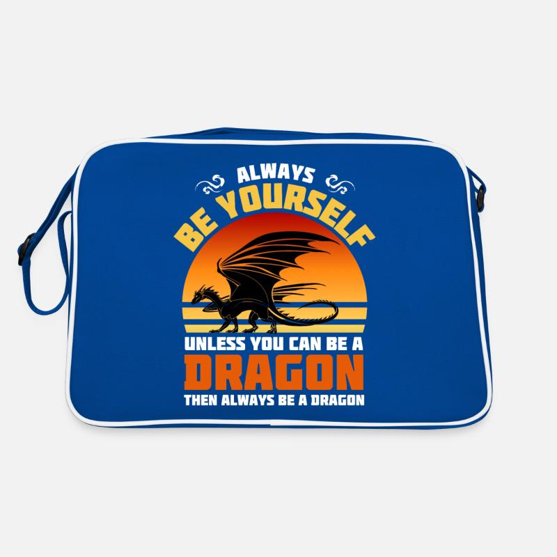 Sei immer du selbst, es sei denn, du kannst ein Drache sein Retro Tasche