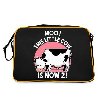 2nd birthday farm 2 Birthday Farm - Retro Tasche - Schwarz/Gold - Hinten