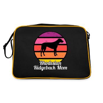 Rhodesian Ridgeback Mom I Retro Ridgeback Mom - Retro Bag - black/gold - Back