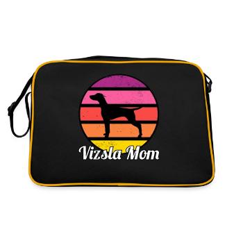 Vizsla Mom I Retro Vizsla Mom - Retro Bag - black/gold - Back