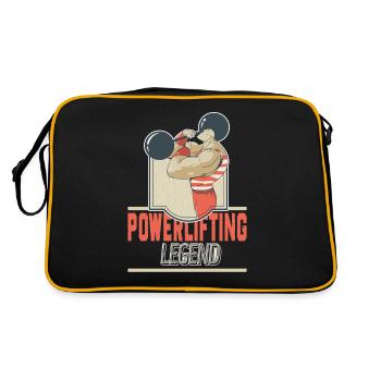 Trois-combats Powerlifting Powerlifter - Sac Retro - noir/or - Dos