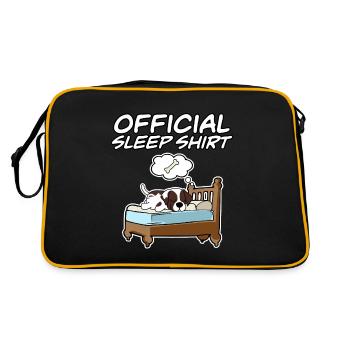 Official Sleepshirt Pajamas Pointer Dog - Retro Bag - black/gold - Back