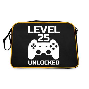 Niveau 25 Unlocked Gamer 25 ans anniversaire - Sac Retro - noir/or - Dos