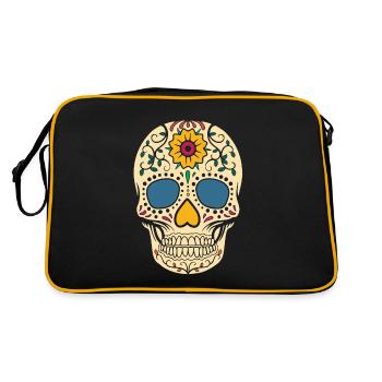 Dia De Los Muertos Mexique Jour des Morts - Sac Retro - noir/or - Dos