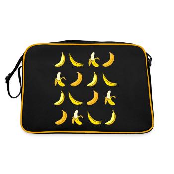 Bananes Drôles de bananes - Sac Retro - noir/or - Dos